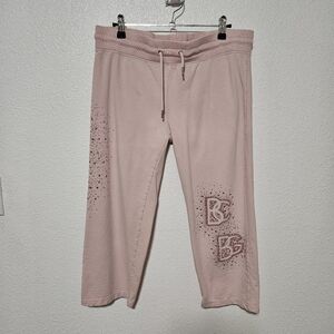 BCBGMAXAZRIA cropped studded details pants size medium